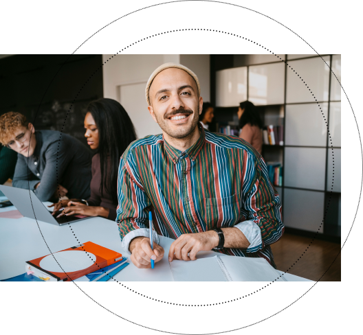 Business owner smiling 